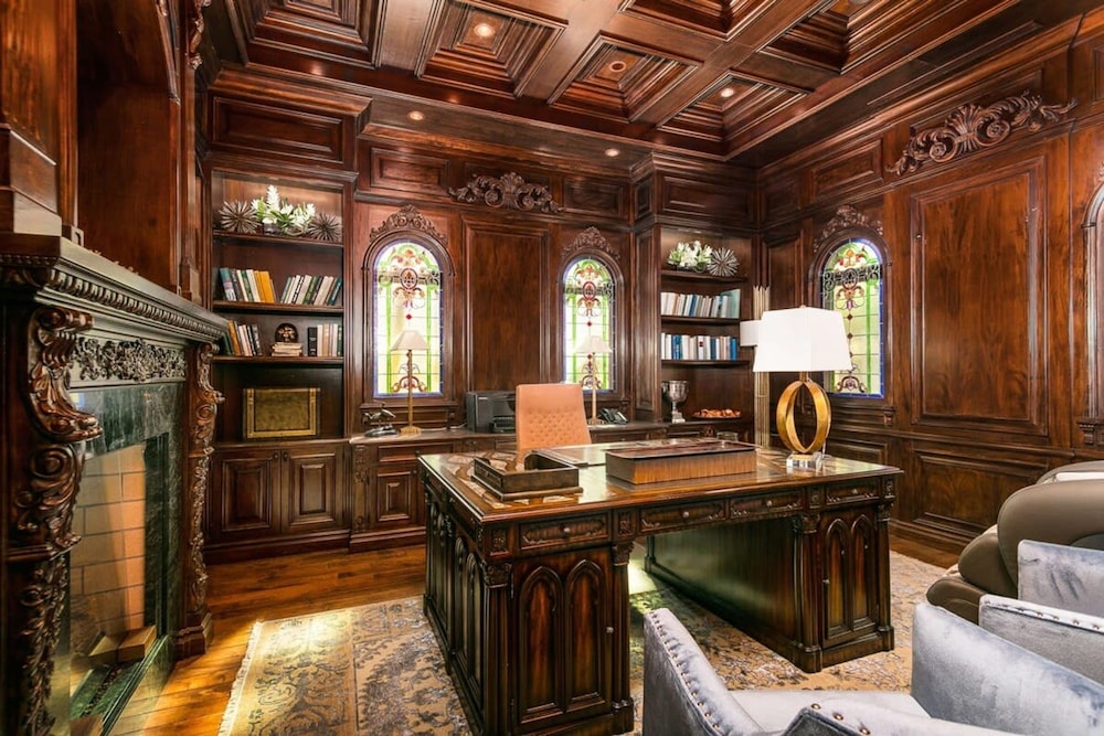 Luxurious 3-story Estate With Gym Pool Slide Private Beach and Lighthouse Views