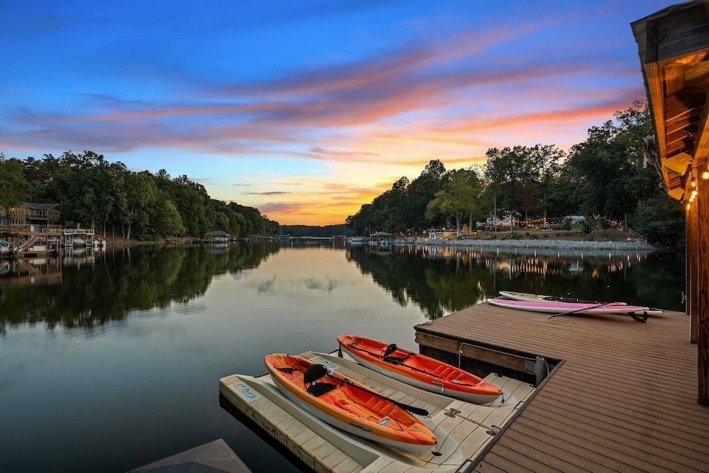 Livin' Large Lake Norman Estate w/ Pool, Dock, Game Room & Scenic Views