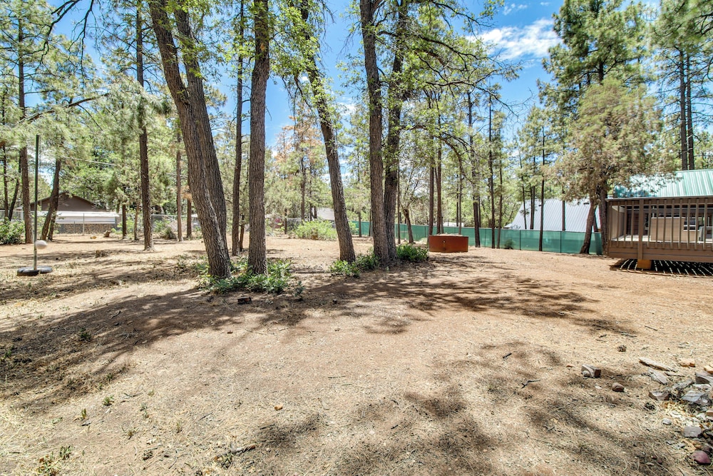 2 Mi to Show Low Lake: Log Cabin w/ Large Yard!