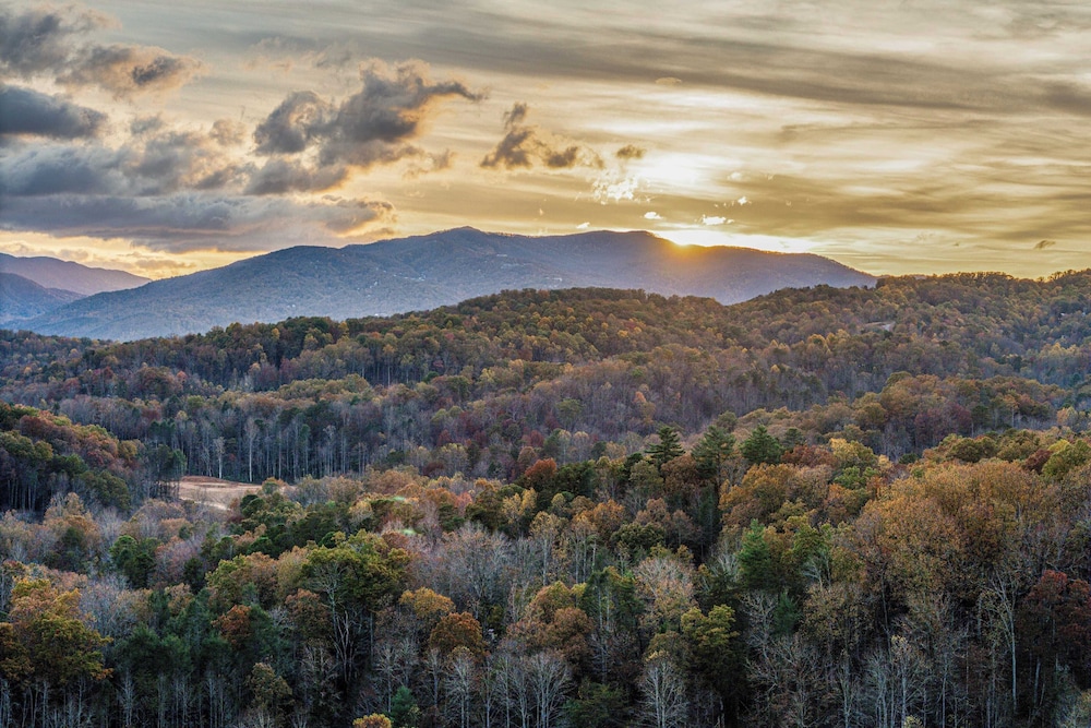 Artful Craftsman Hot Tub, Firepit, and Pond Gatlinburg + National Parks