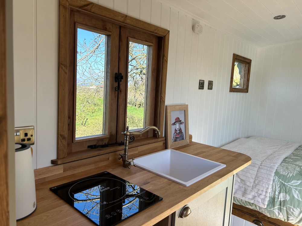 Fernlea Luxury Shepherds Hut - Sleeps 2 & Hot Tub