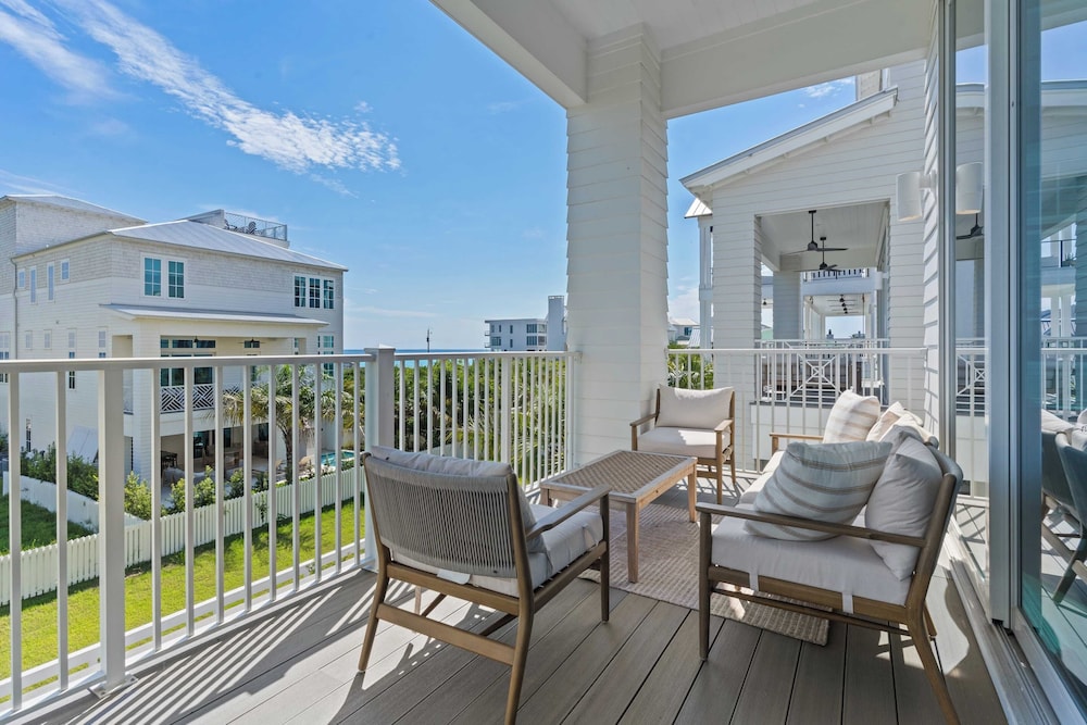 Sleeps 24 Beach Retreat w/ Pool, Rooftop Deck, Steps to Inlet Beach & Near Rosemary, Alys, Seacrest Dining & Shops The Palm 30A by Avantstay