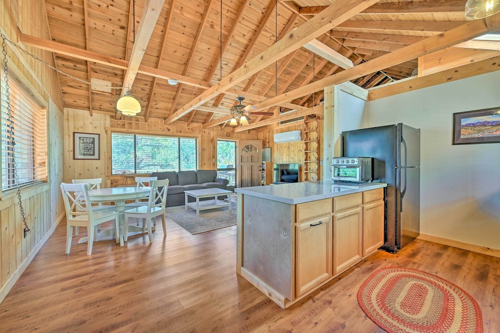 Deck & Mogollon Rim Views: Secluded Payson Cabin view 3