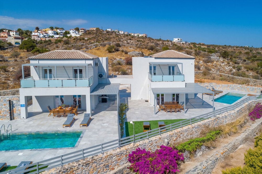 Gianna s Panoramic Seaview Twin Villas With Pools