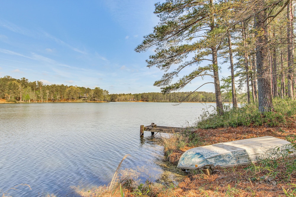 136 Private Acres: Lakefront Aiken County Home!