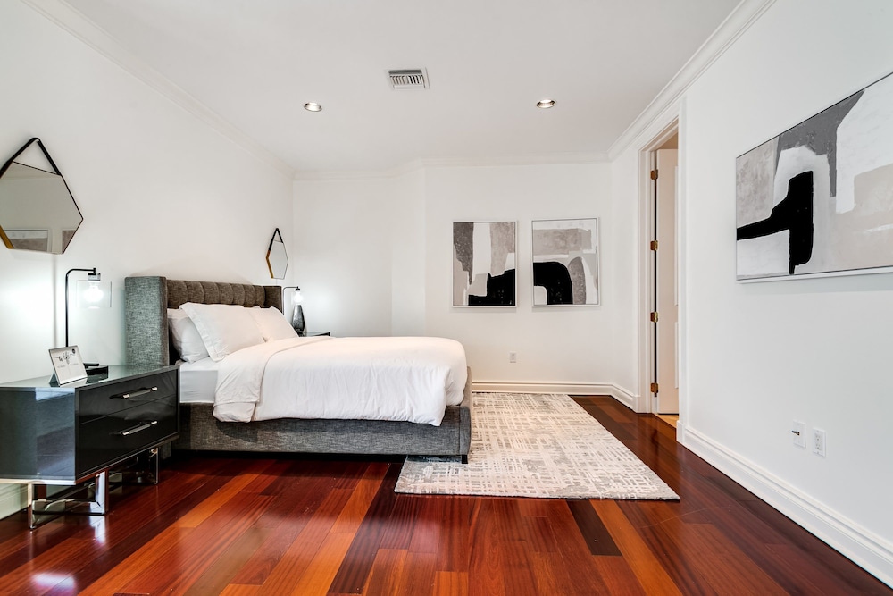 Waterfront Mansion With Game Room Gym Media Room and Guest House