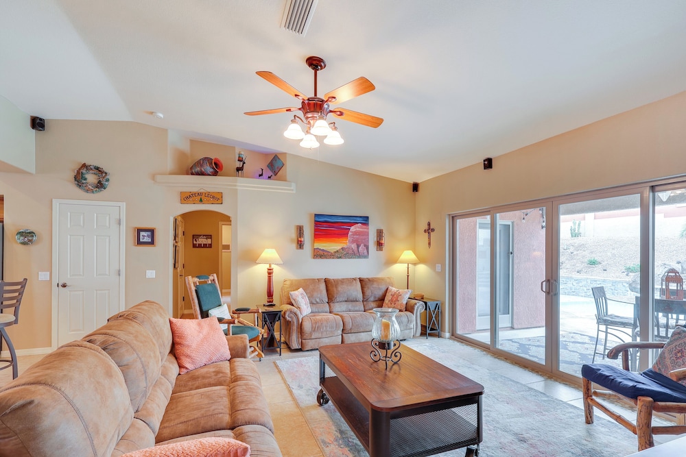 3 Mi to Lake Havasu! Retreat w/ Poolside Oasis view 3