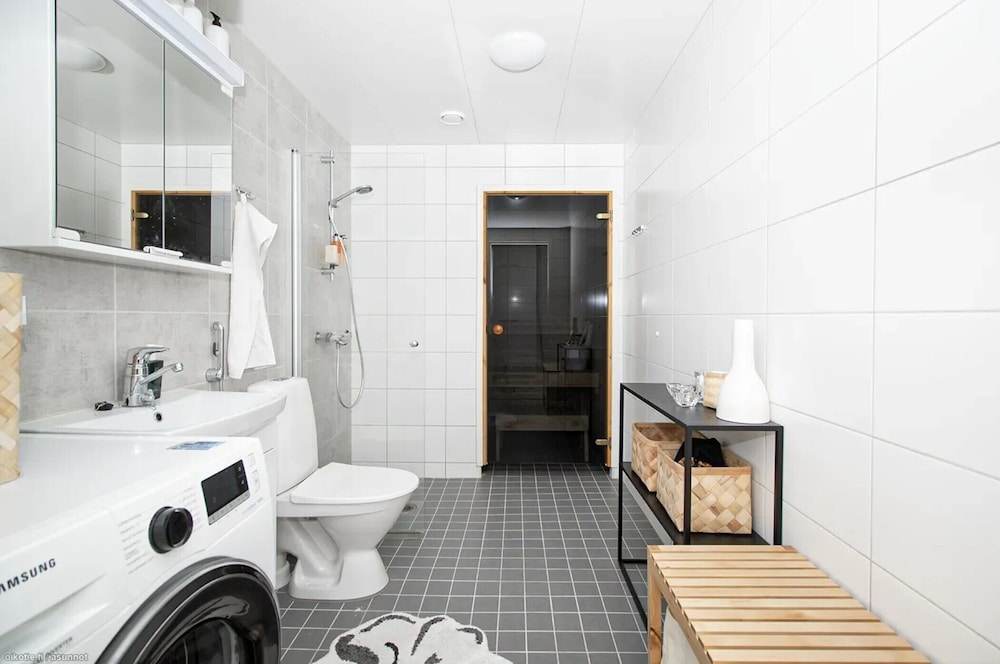 Stylish Nordic 2BR Apartment with Sauna