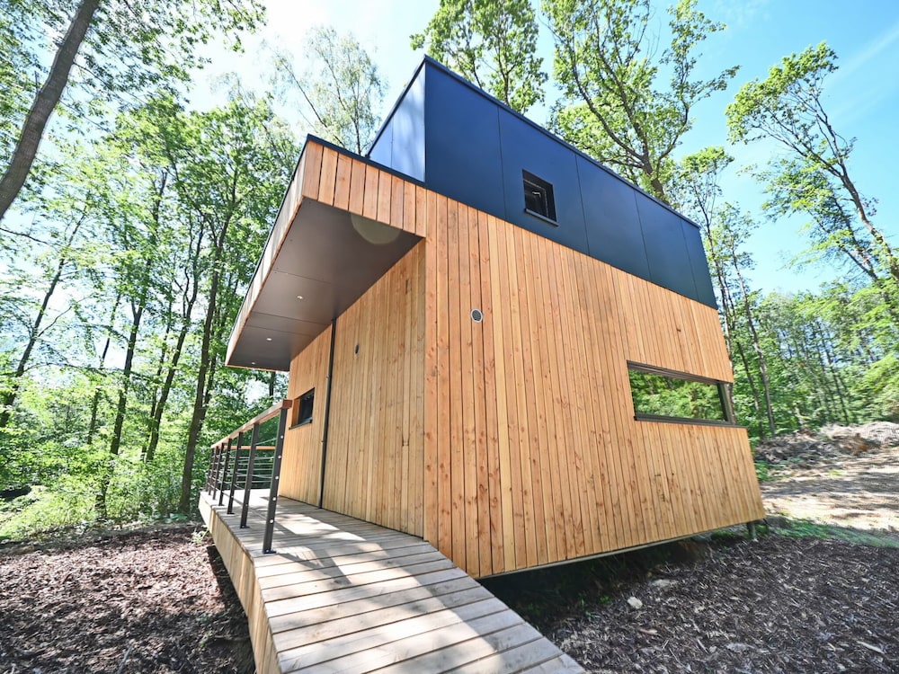 Modern, Wooden Chalet With Wood Burning Stove, in the Forest