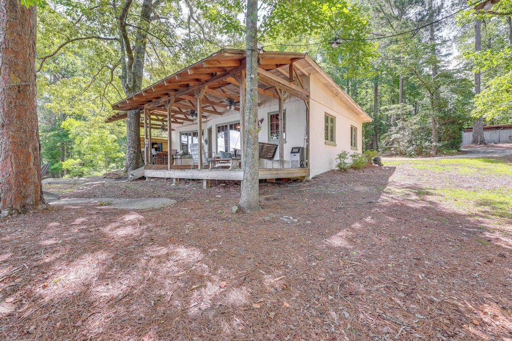 Dock + Stunning Views: Forested Lake Martin Cabin!