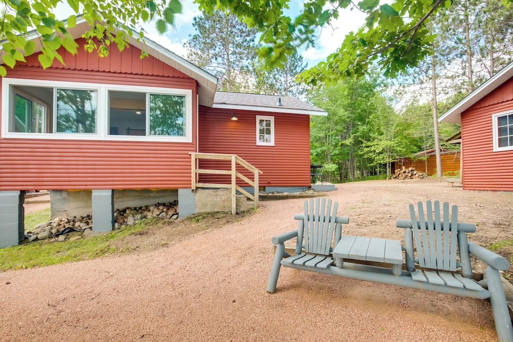 Waterfront Wisconsin Cabin: Private Dock, Grill view 2