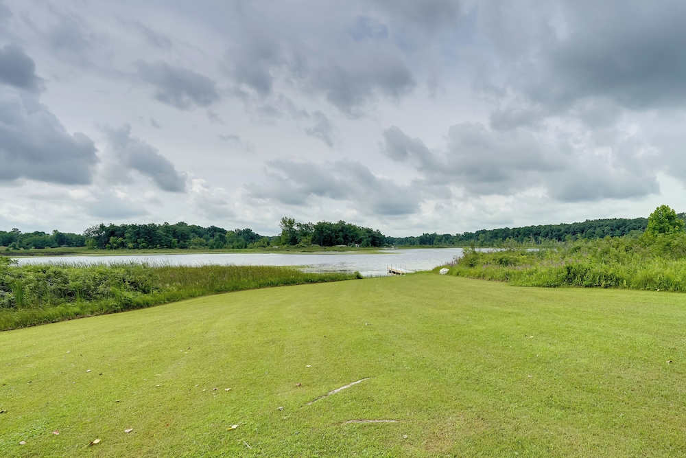 Lakefront Getaway w/ Dock & Yard in Reading!