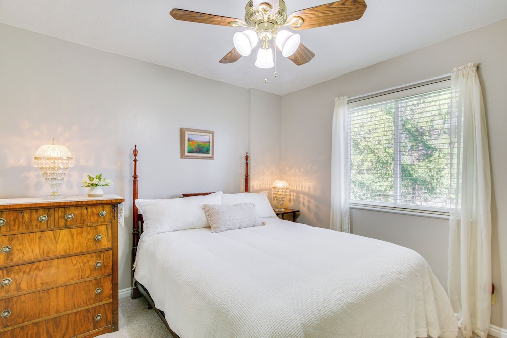 5 Mi to Downtown Logan: Scenic Retreat w/ Patio