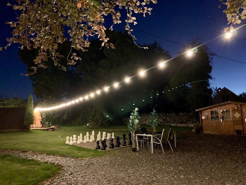 Dog Friendly Cozy Bell Tent With Log Burner