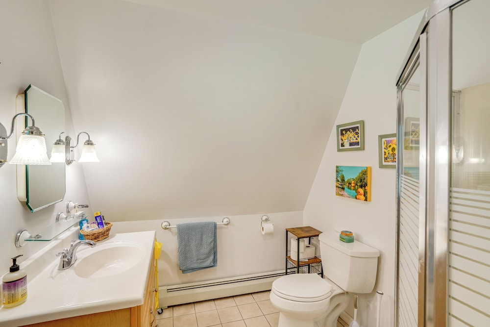 A-frame Cabin w/ Furnished Deck in Becket!