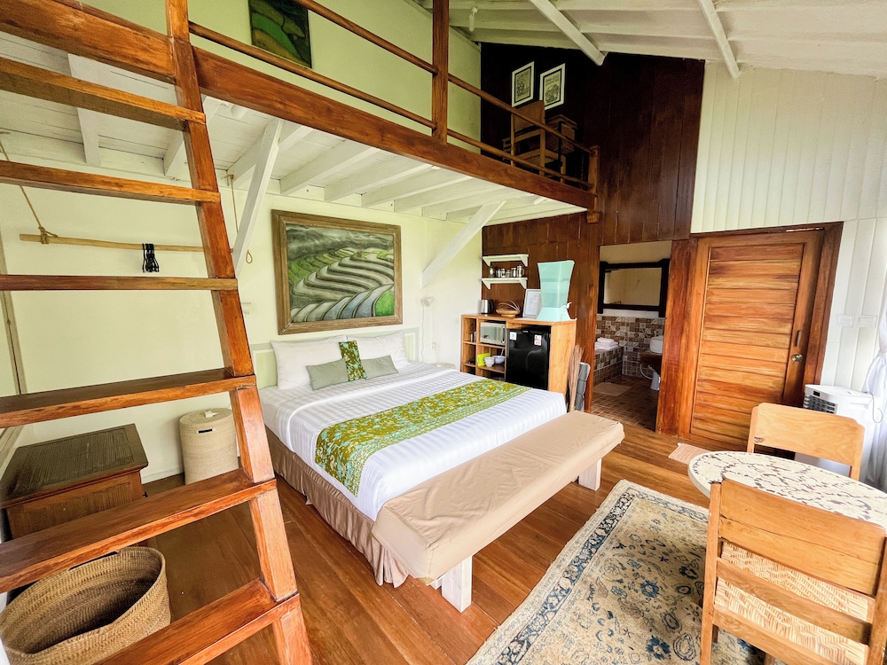 Frame Cabin with Endless Rice Field View