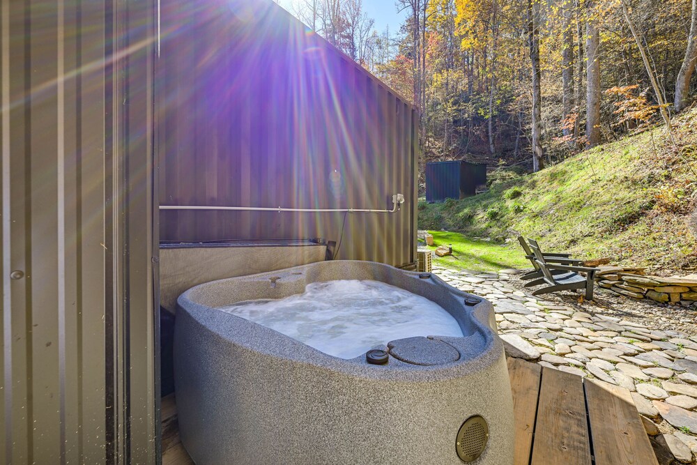 Bryson City Tiny Cabin: Hot Tub, Near River Access view 3