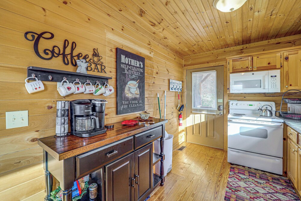 Deck & Views: Blue Ridge Mountain Cabin