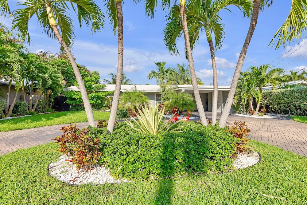 Flirty Flamingo Colorful Waterfront Escape w Pool