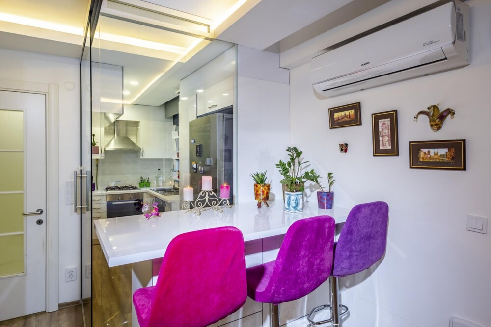 Flat With Rainbow Themed Design in Goztepe