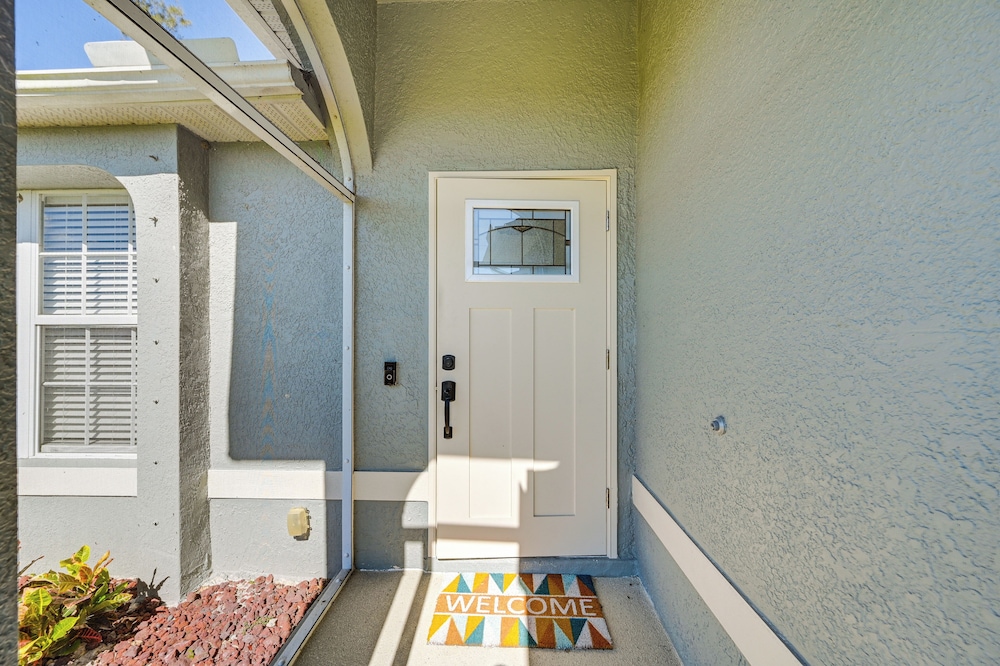 Patio, Dock + Canal Access: Cape Coral Home!