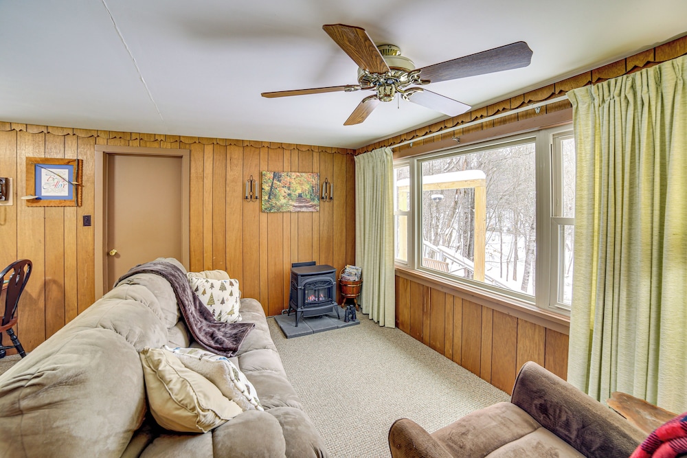 Ice Fish & Snowmobile: Riverfront Manistique Cabin
