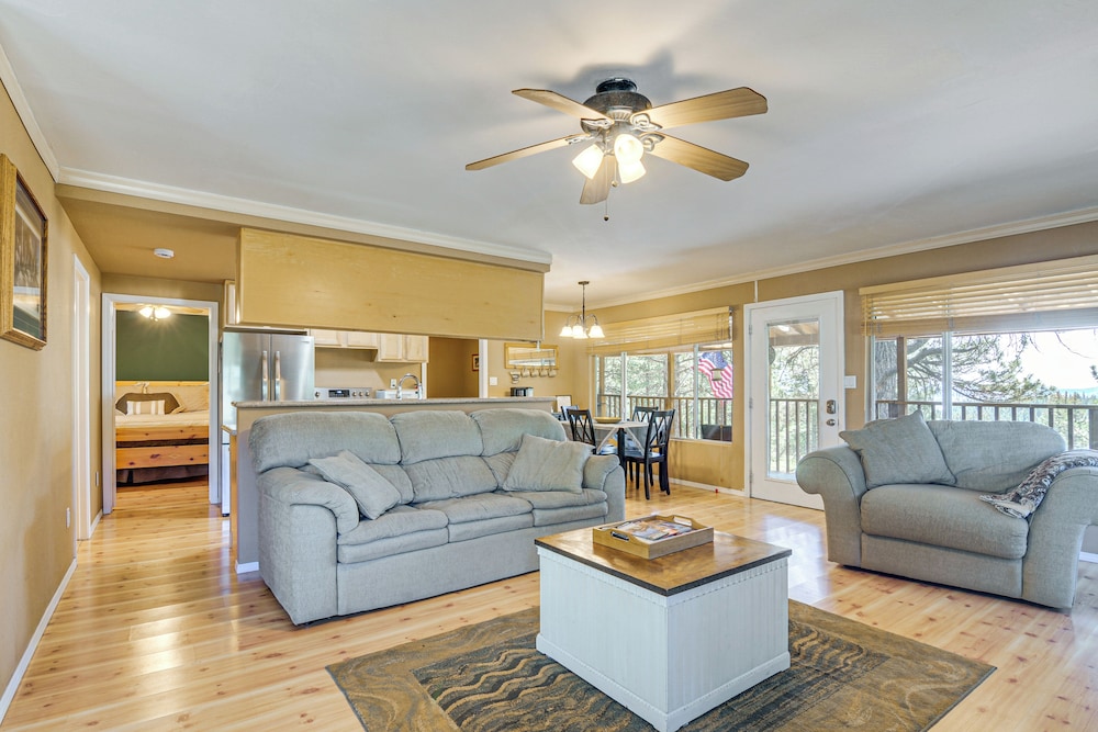 Furnished Deck & Mountain Views: Panguitch Cabin