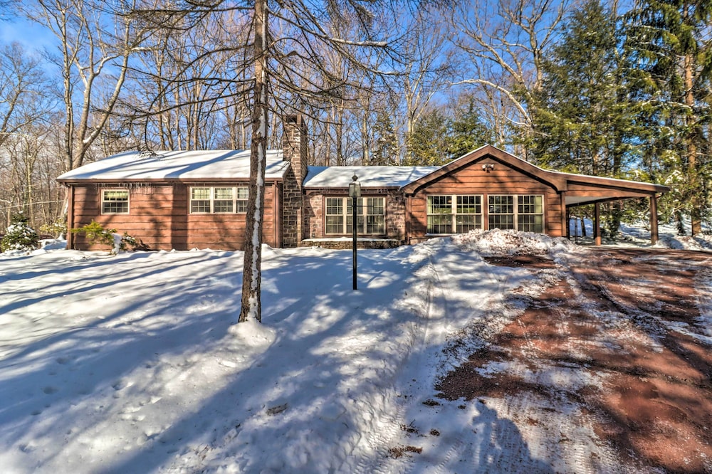 Walk to Lake Harmony: Home w/ Hot Tub & Fire Pit view 5