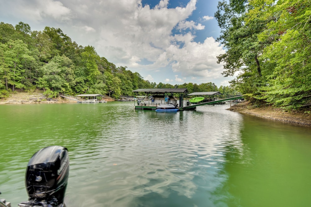 Dock & Hot Tub at Fair Play Hideaway!