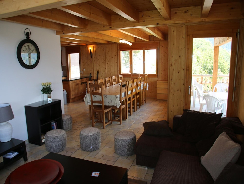 Chalet Nestled in Mountains and Garden
