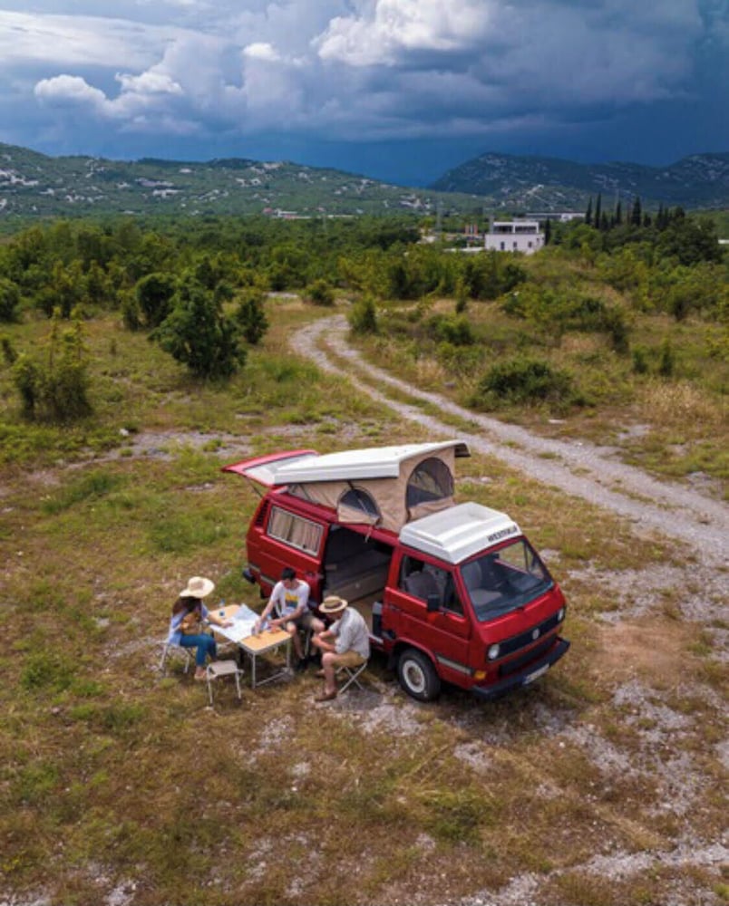 Mobile Home - Alpha Campers Montenegro - Our Red Westfalia Bus view 3