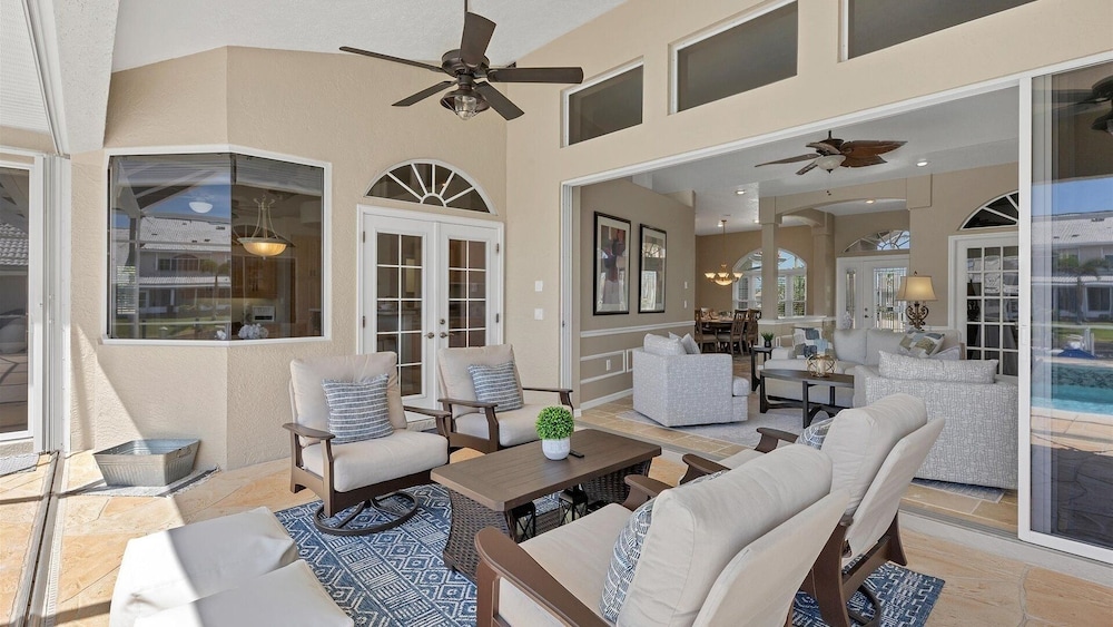 Waterfront Punta Gorda Isles 3 Bedroom pool hot tub, dock, bikes office 3 Home