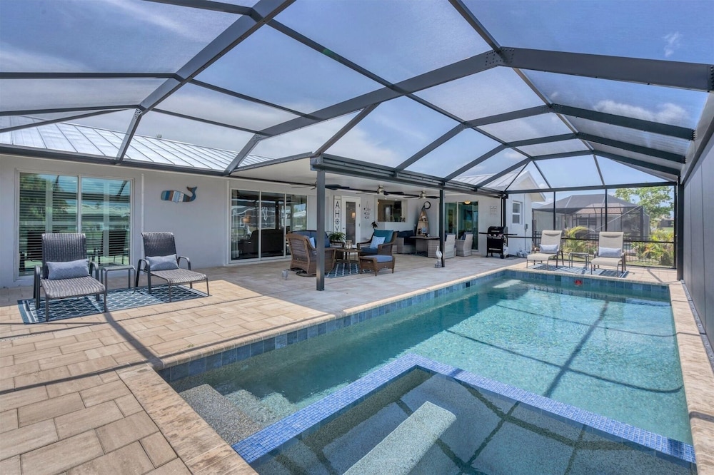 Punta Gorda Isles Pool Spa Canal Home With Dock Space 3 Bedroom Home