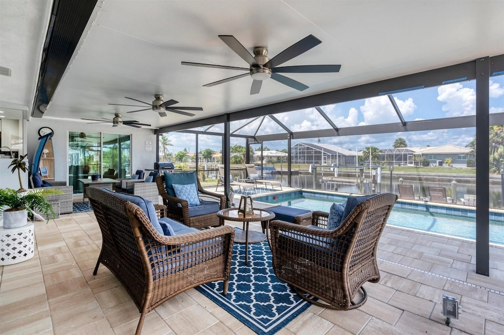 Punta Gorda Isles Pool Spa Canal Home With Dock Space 3 Bedroom Home