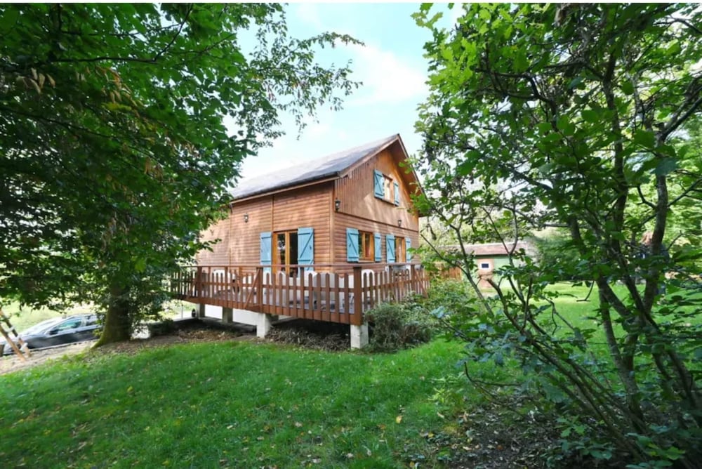 Chalet in Biron With Sauna and Nature Views