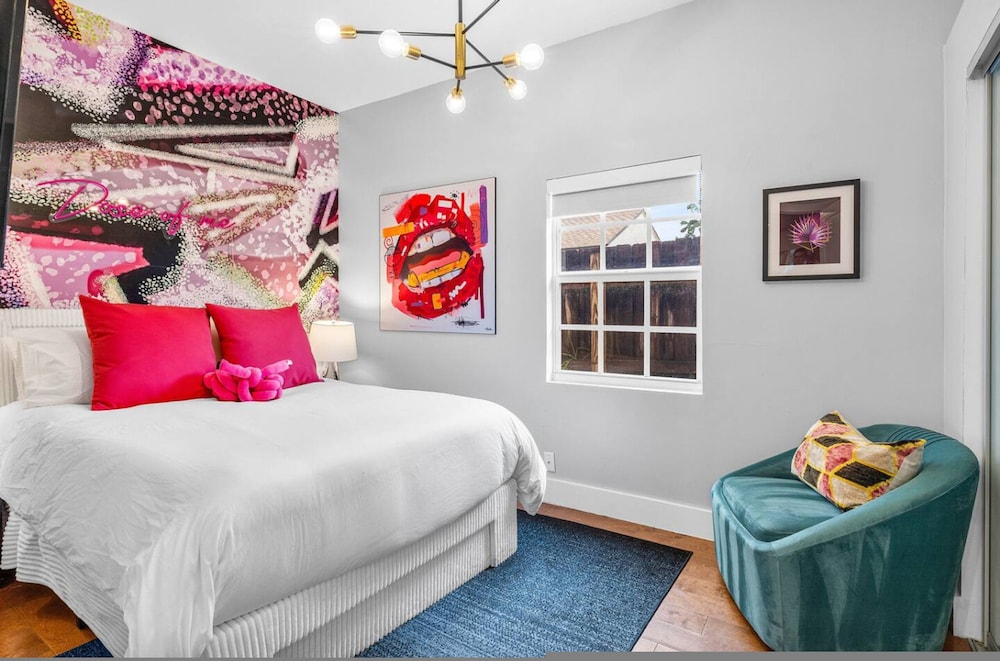 Chic Retreat Heated Pool Floats Close to Beach