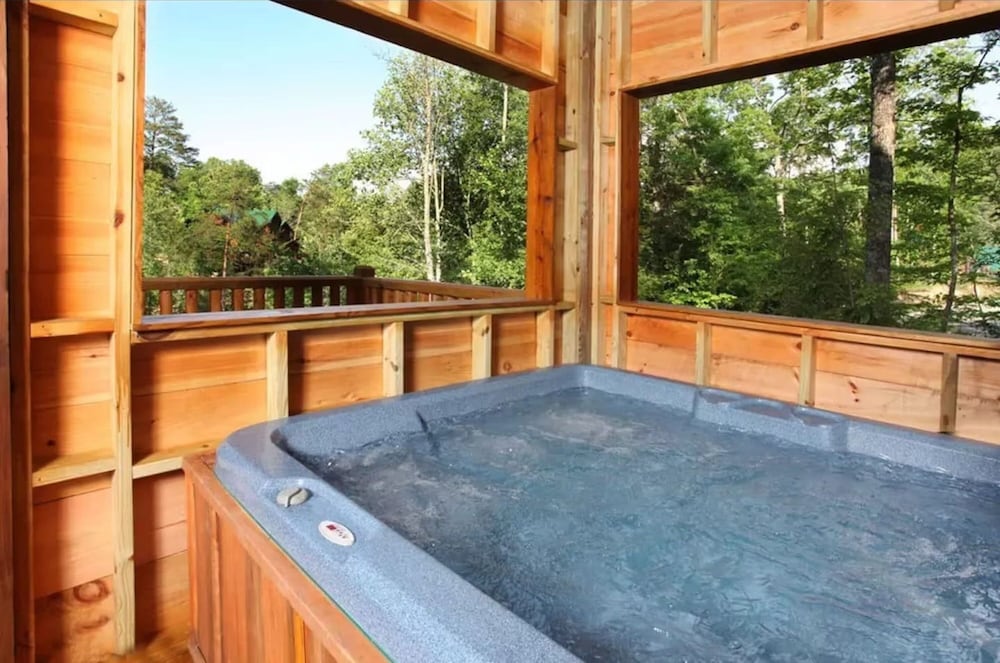 Yesteryear Hot Tub 360 Deck and Game Room Redesigned Cabin Easy Access