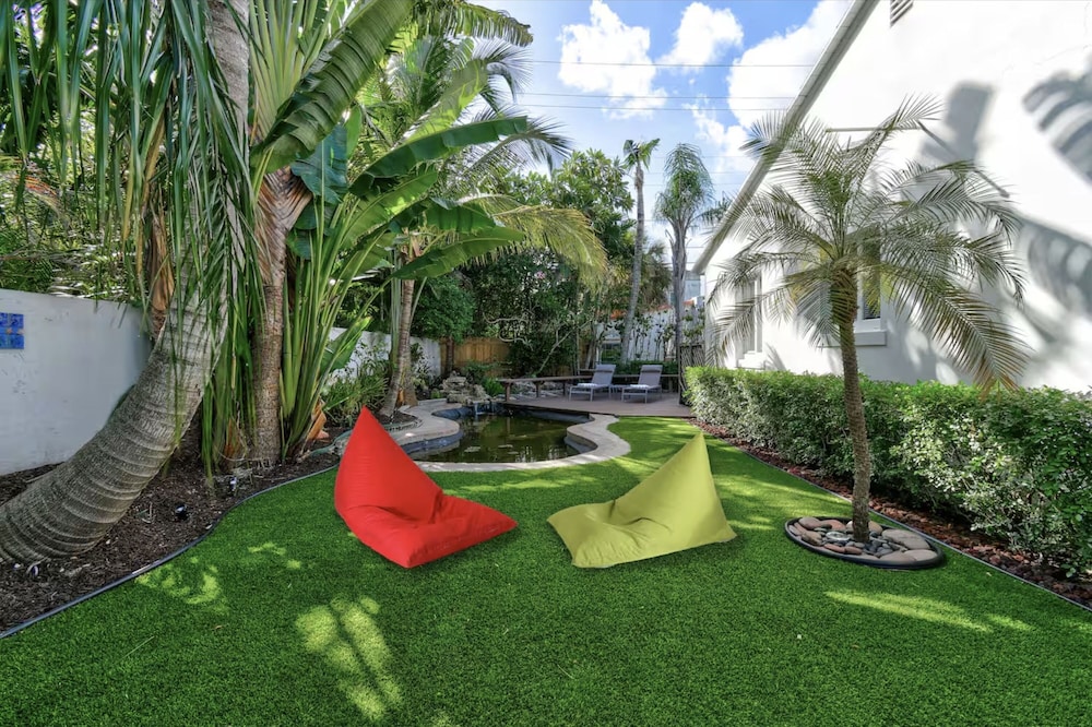 Koi Pond Oasis Near Beach Downtown
