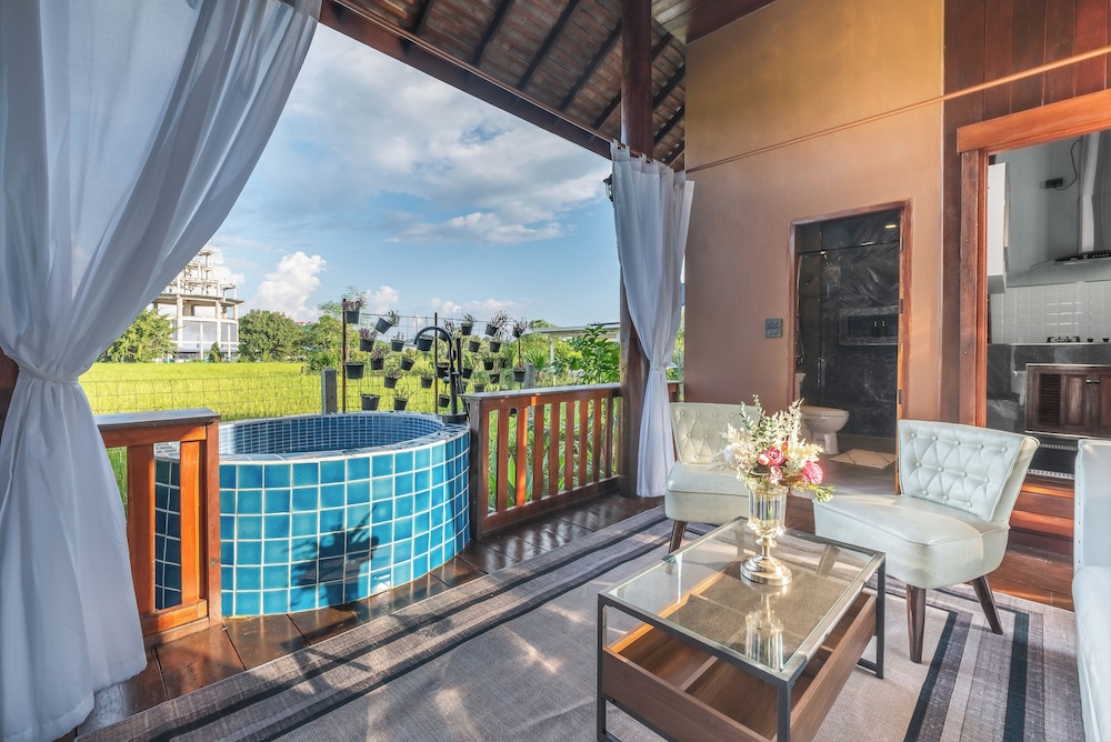 The garden pool villa resort at doisaket