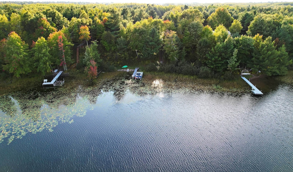 Waterfront Webster Cabin w/ Dock on Warner Lake! view 4