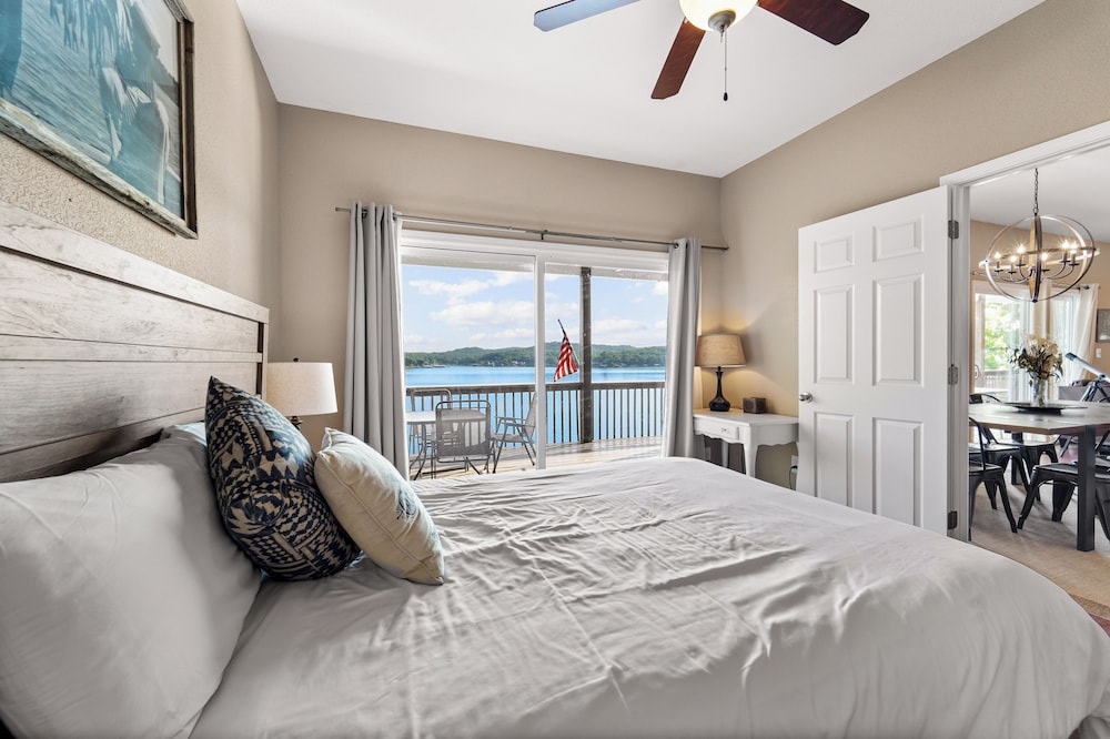 Lakefront Ozarks Home: Tiki Bar, Pool, Deck, Views