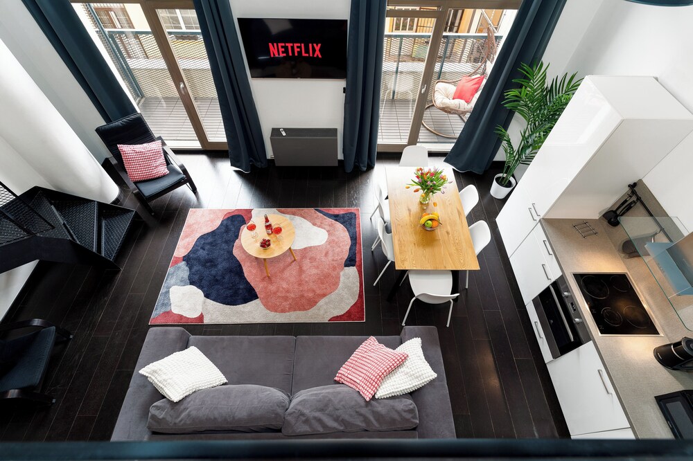 Apartments with balcony near center