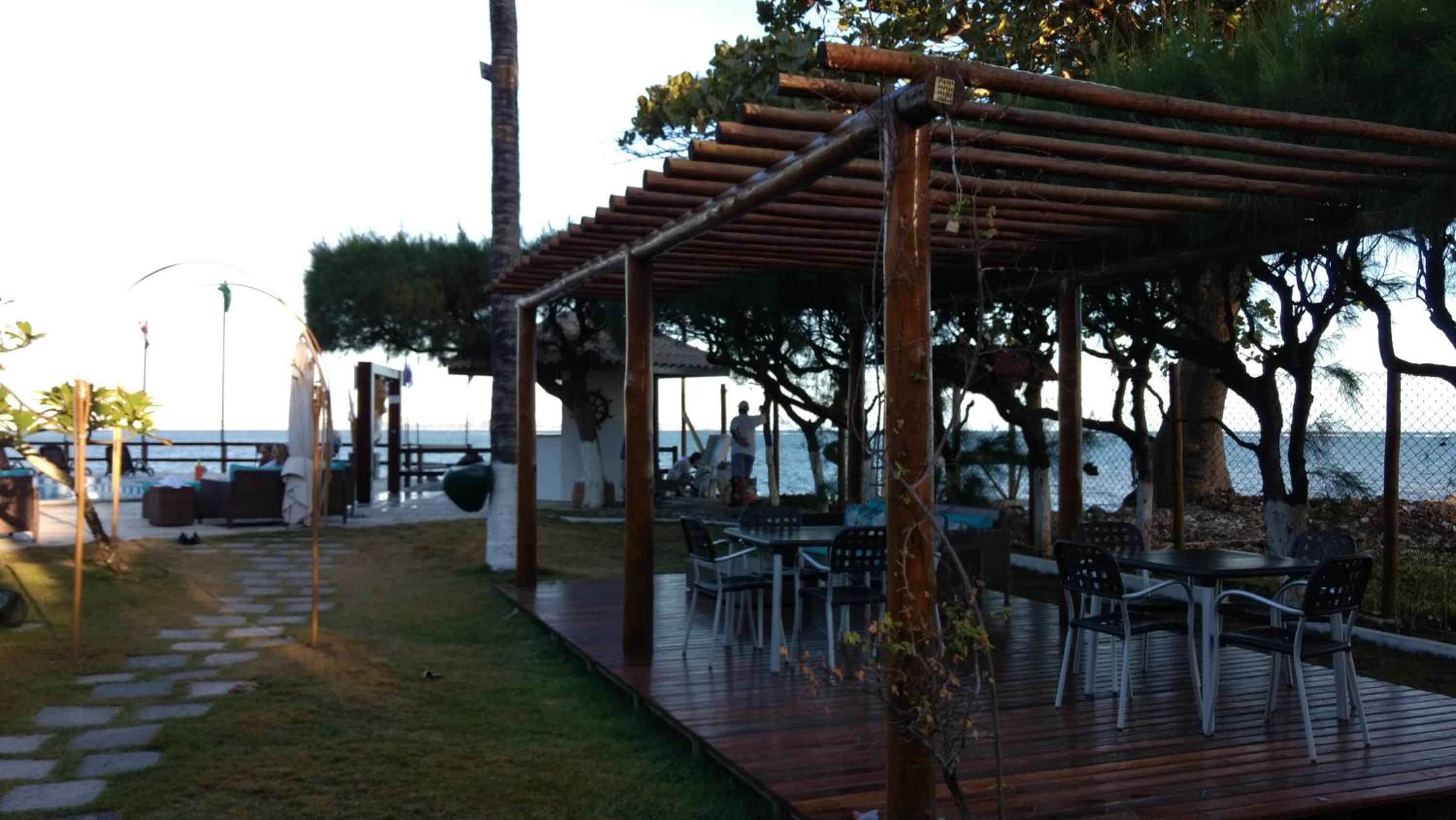 outdoor BBQ area