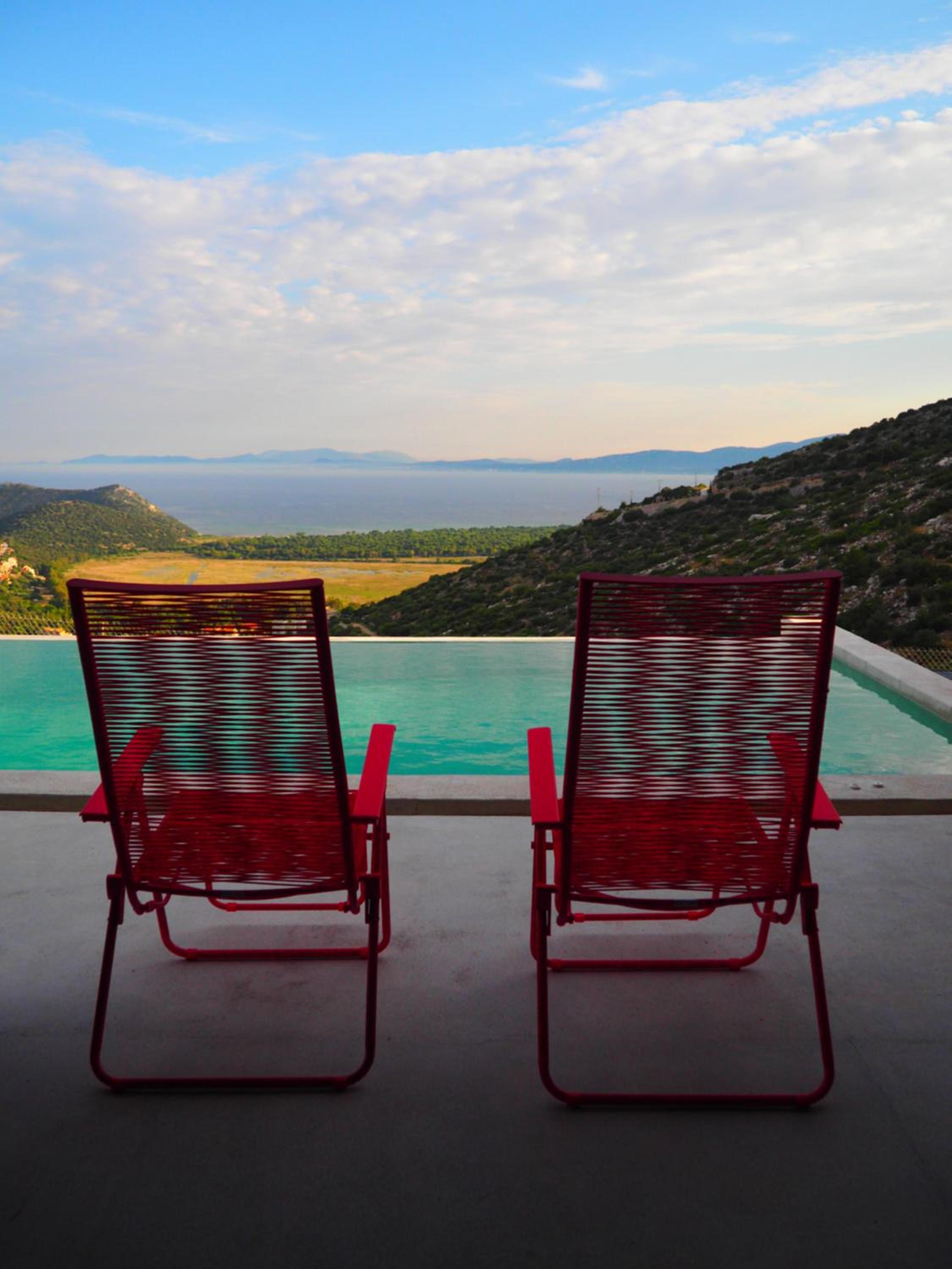 Red Grey Sea View Villa
