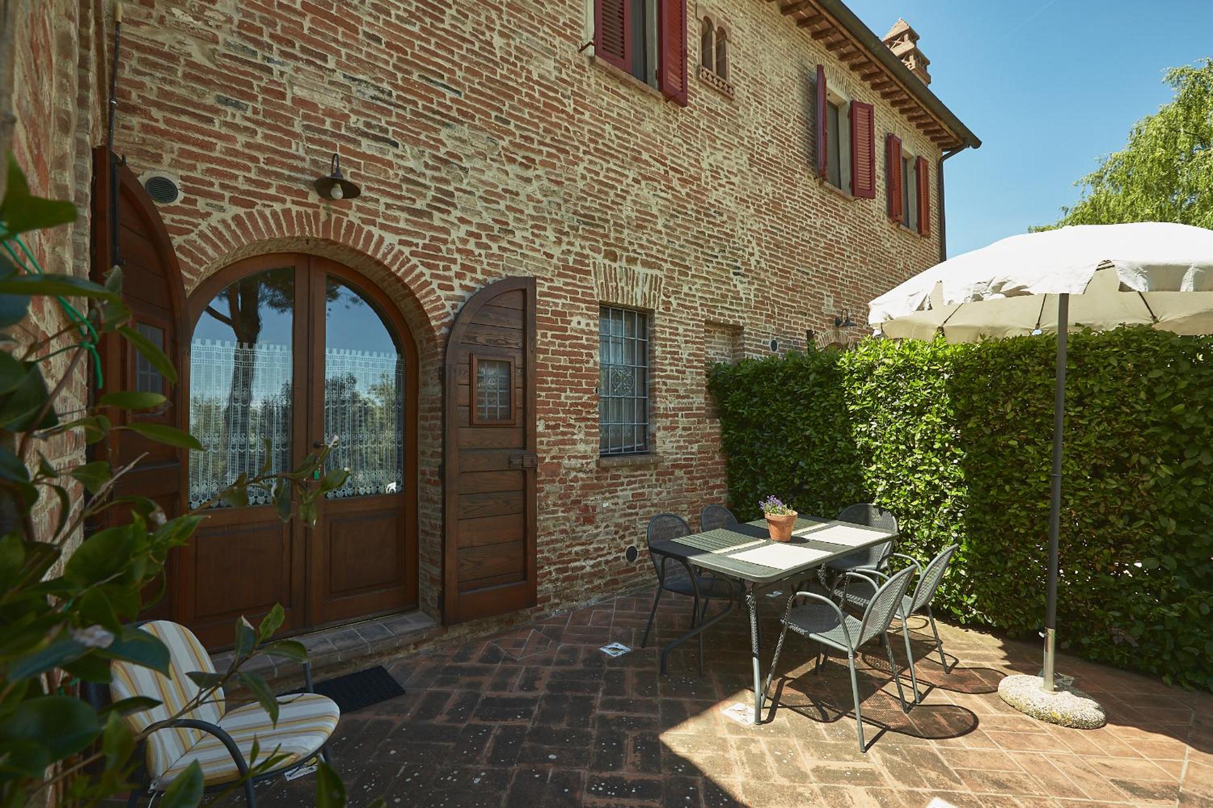 outdoor BBQ area