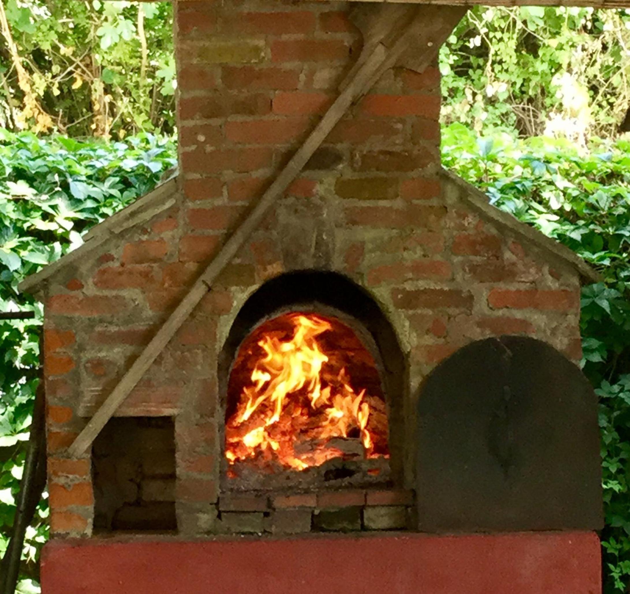 outdoor BBQ area