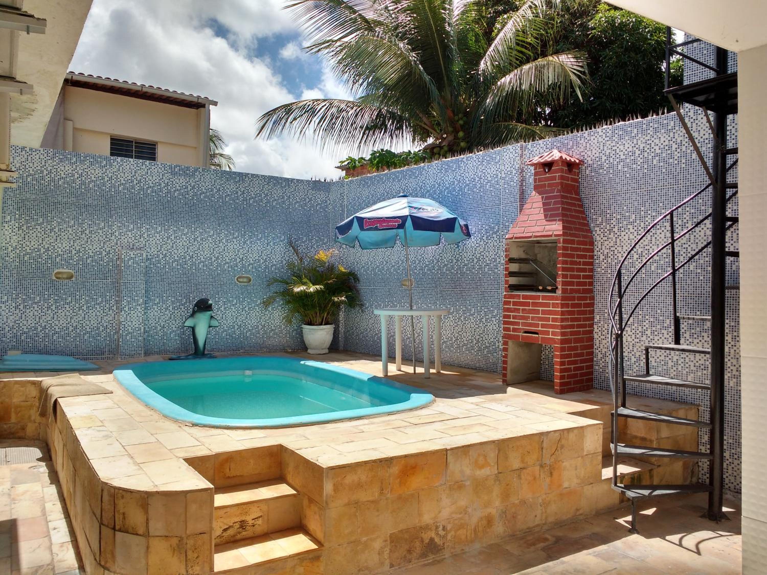 outdoor BBQ area