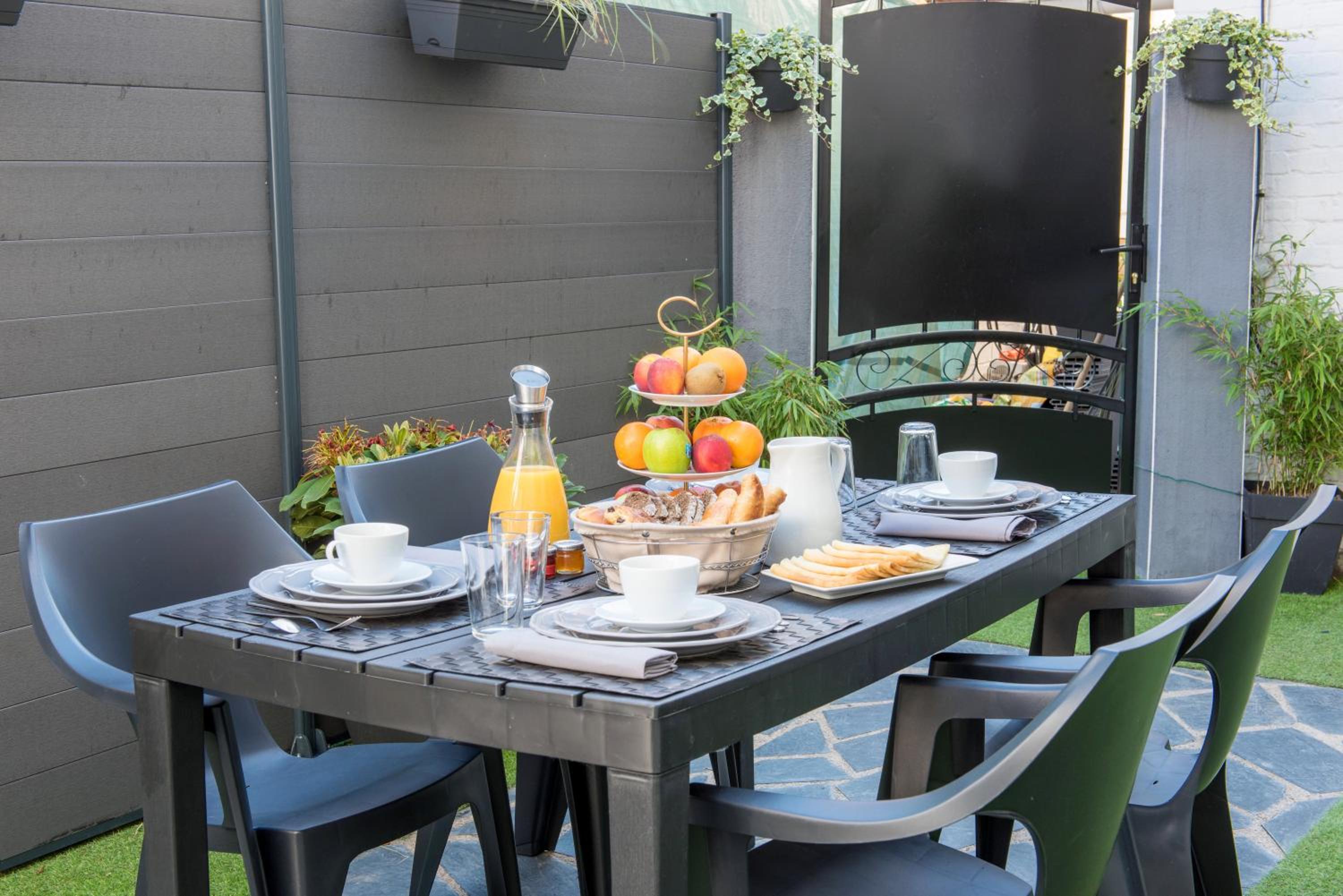 outdoor BBQ area