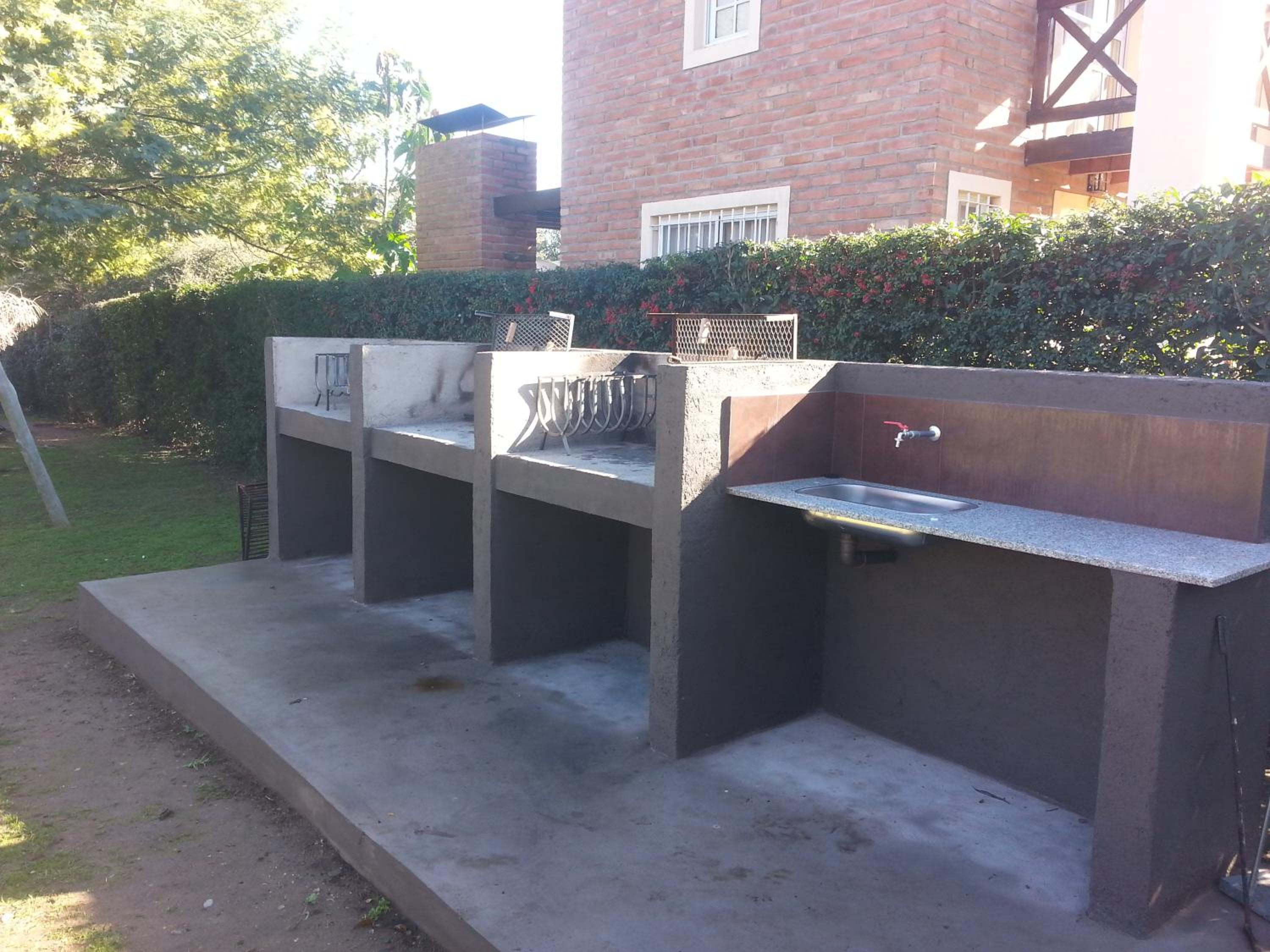 outdoor BBQ area