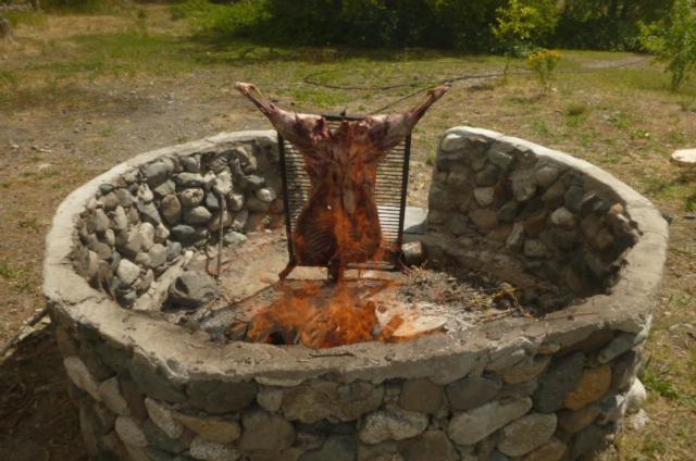 outdoor BBQ area